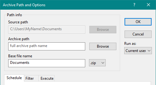 Add archive path