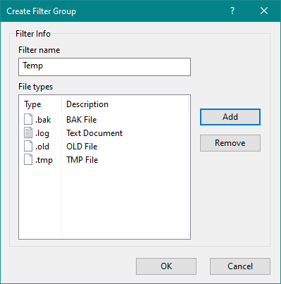 Filter group