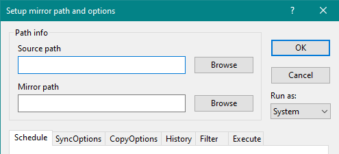 New mirror folder