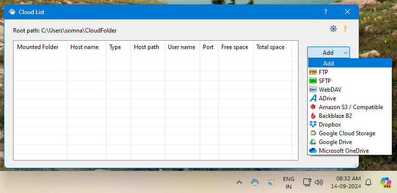 CloudMenu